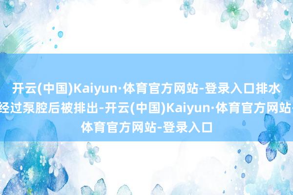 开云(中国)Kaiyun·体育官方网站-登录入口排水阶段：水经过泵腔后被排出-开云(中国)Kaiyun·体育官方网站-登录入口